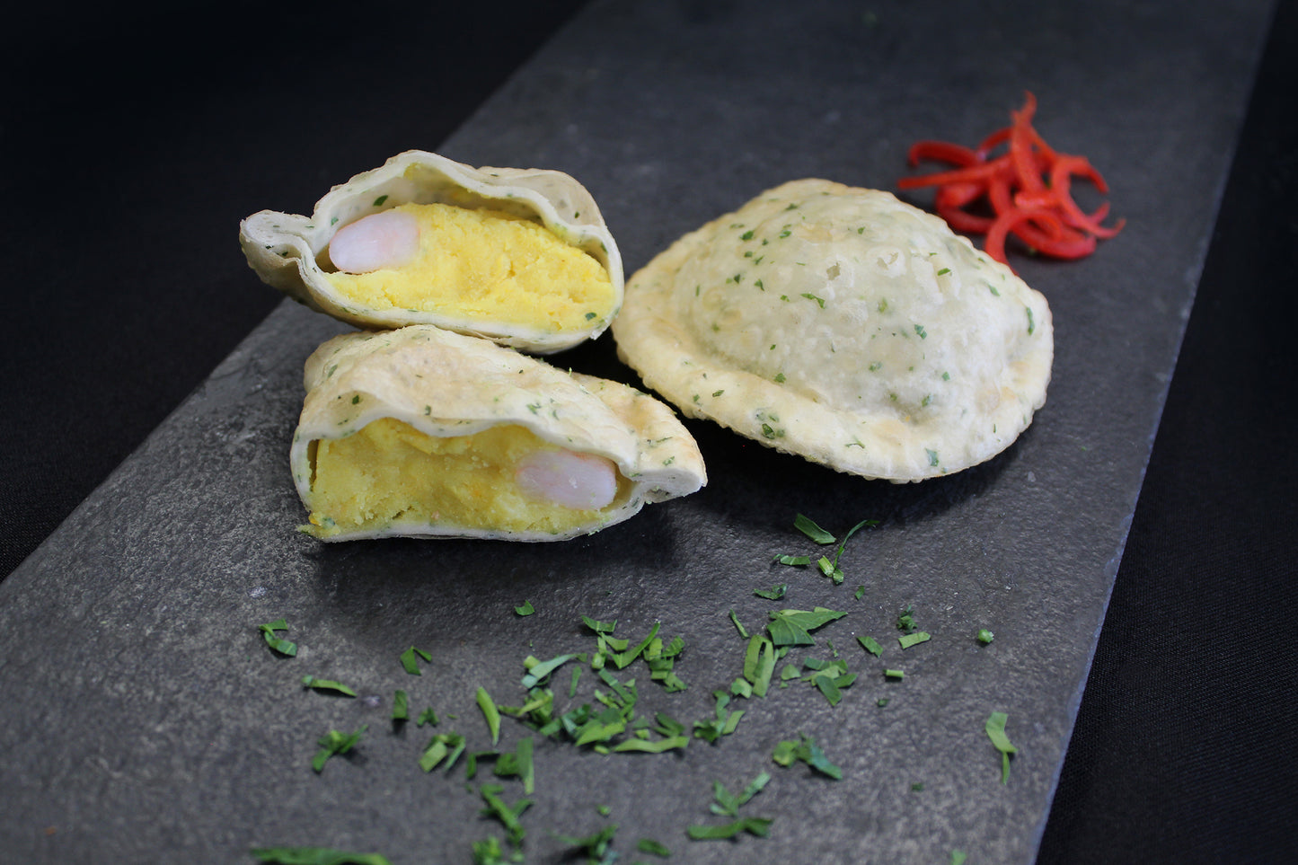 Empanadas de langostinos humitas