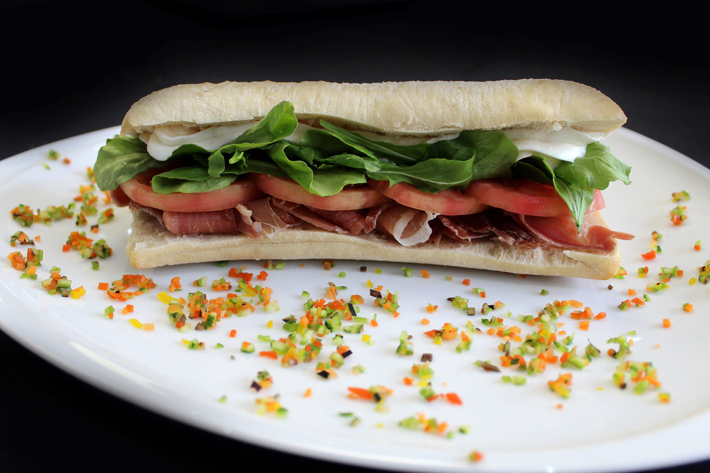 Sandwich ciabatta de jamón serrano